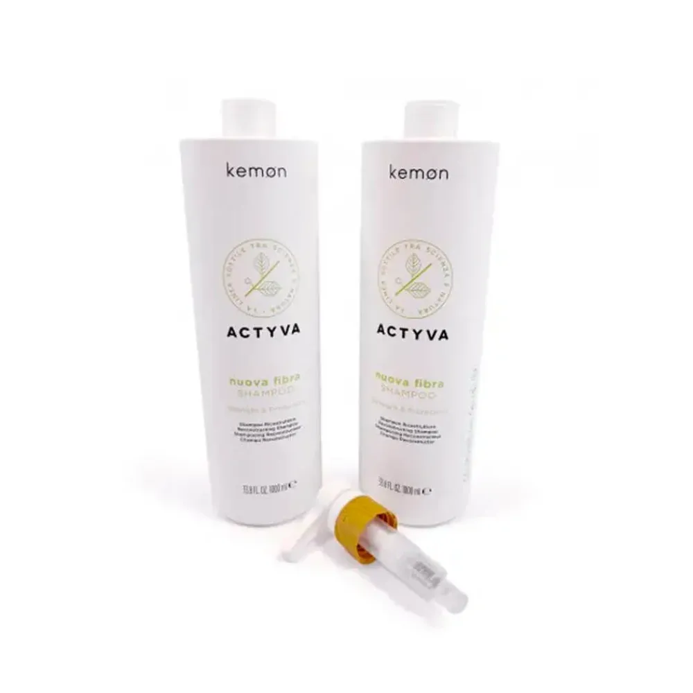 KEMON Actyva Nuova Fibra Shampoo Straight Protection 2 Uds 1L | NeceserOnline