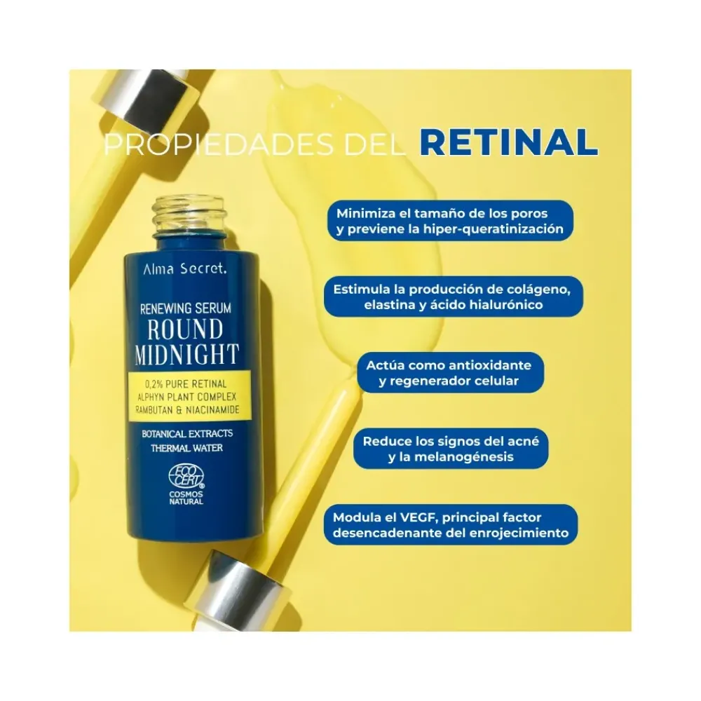 Alma Secret Sérum Round Midnight 0,2% Retinal puro 30ml
