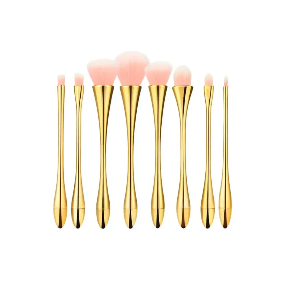 Mimo Comprar Set de 8 Brochas Dorado