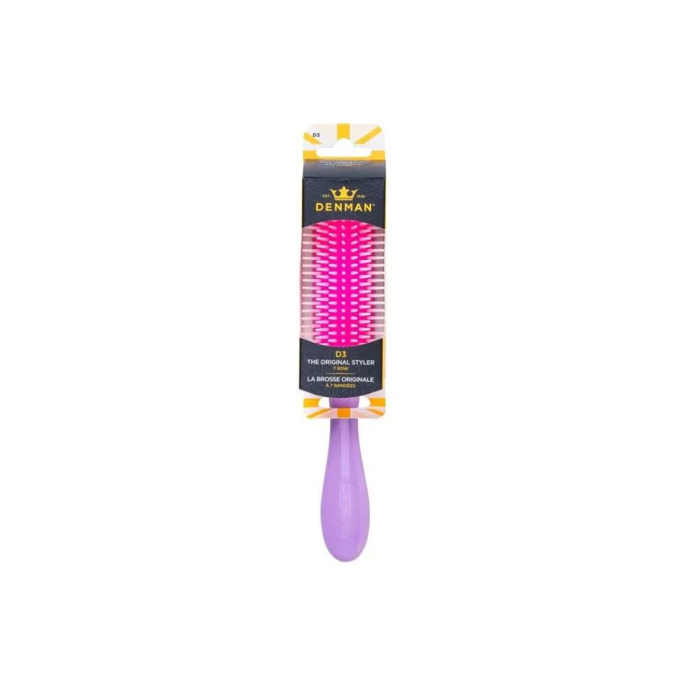 Denman Cepillo Original Styler D3 African Violet 7 Hileras