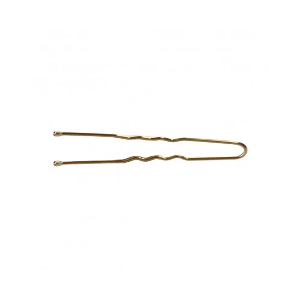 Lussoni Horquillas dentadas 6,5 cm Dorado 300 Uds