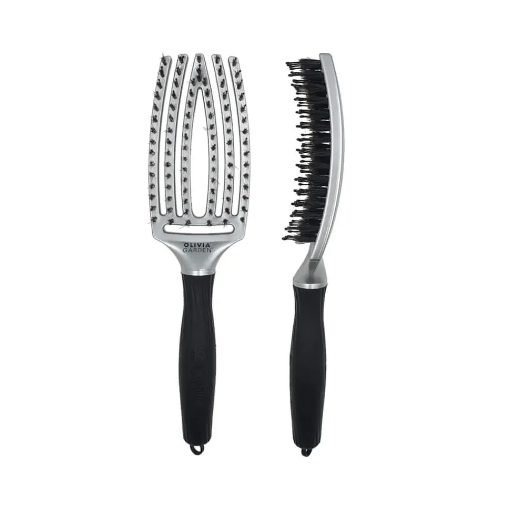 Olivia Garden Combo Fingerbrush Trinity White Gold